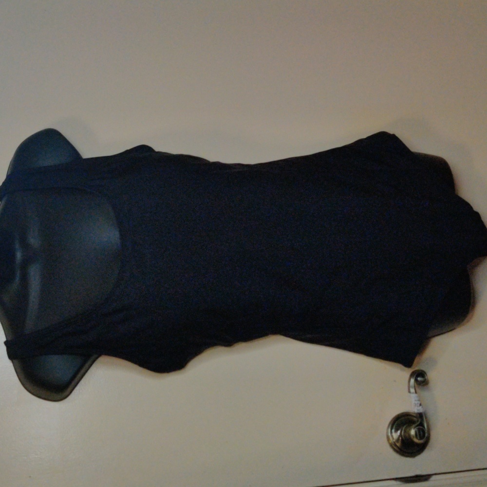 Aqua Eve Size Black One Piece Swimsuit NWT Beach Summer Vacation